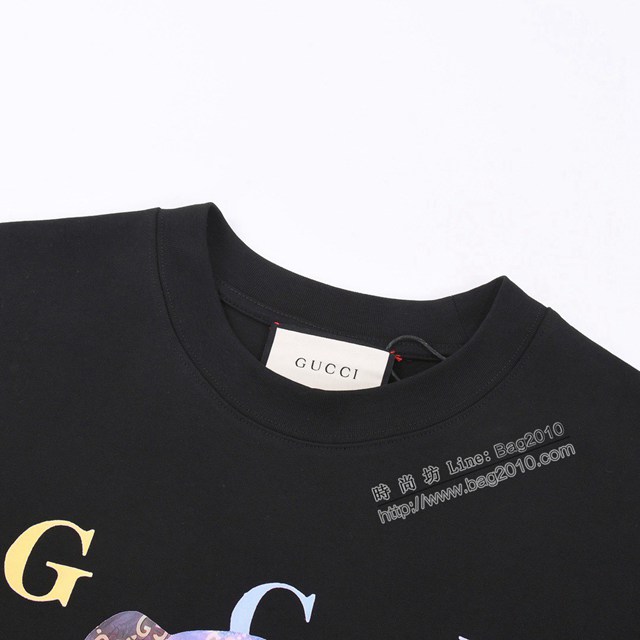 Gucci古奇專櫃古馳2023SS新款印花T恤 男女同款 tzy2923